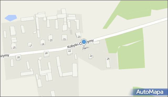 Kobylin-Cieszymy, Kobylin-Cieszymy, 24A, mapa Kobylin-Cieszymy