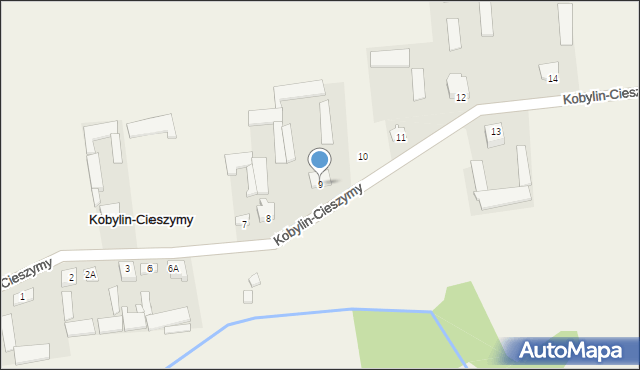 Kobylin-Cieszymy, Kobylin-Cieszymy, 9, mapa Kobylin-Cieszymy