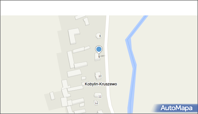 Kobylin-Kruszewo, Kobylin-Kruszewo, 9, mapa Kobylin-Kruszewo