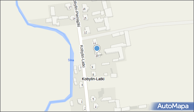 Kobylin-Latki, Kobylin-Latki, 10, mapa Kobylin-Latki