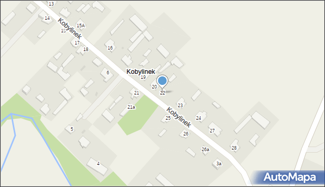 Kobylinek, Kobylinek, 22, mapa Kobylinek