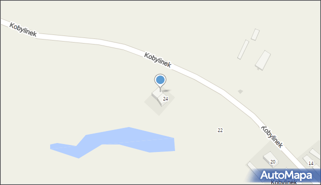 Kobylinek, Kobylinek, 25, mapa Kobylinek
