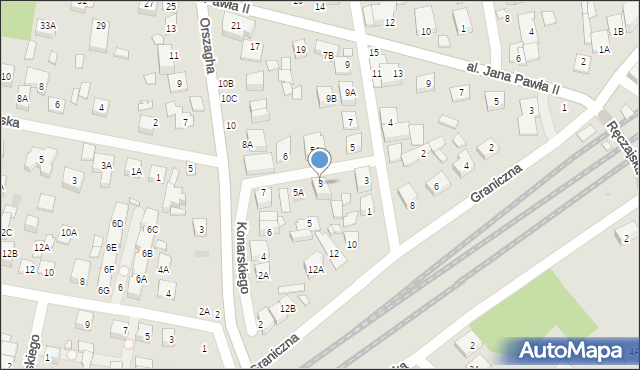 Kobyłka, Konarskiego Stanisława, 3, mapa Kobyłka