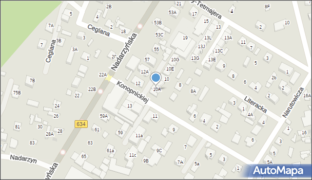 Kobyłka, Konopnickiej Marii, 10A, mapa Kobyłka