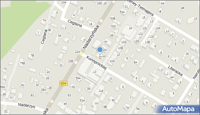 Kobyłka, Konopnickiej Marii, 12B, mapa Kobyłka