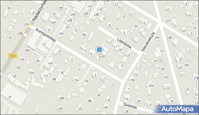 Kobyłka, Konopnickiej Marii, 2, mapa Kobyłka