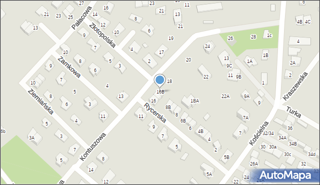 Kobyłka, Kontuszowa, 16B, mapa Kobyłka