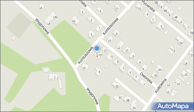 Kobyłka, Kontuszowa, 4, mapa Kobyłka