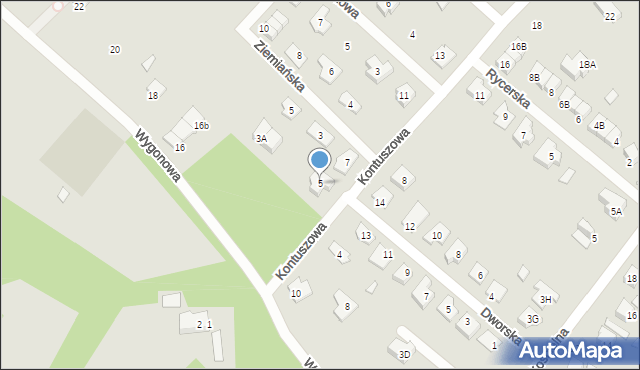 Kobyłka, Kontuszowa, 5, mapa Kobyłka