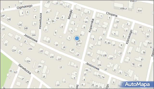 Kobyłka, Kopernika Mikołaja, 10, mapa Kobyłka