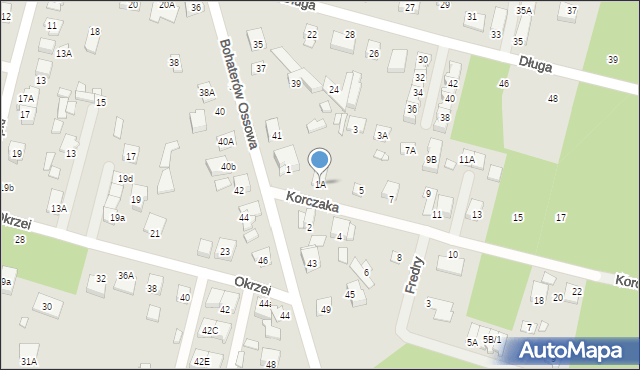 Kobyłka, Korczaka Janusza, 1A, mapa Kobyłka