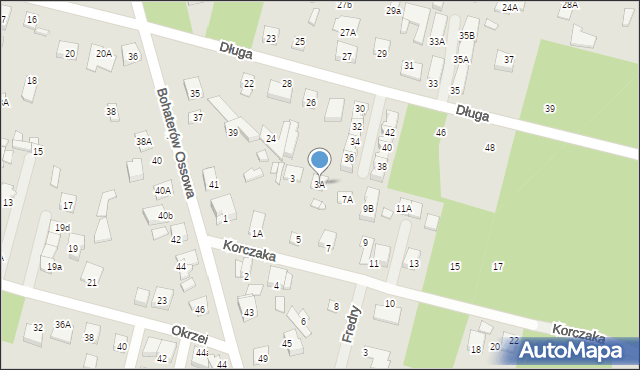Kobyłka, Korczaka Janusza, 3A, mapa Kobyłka