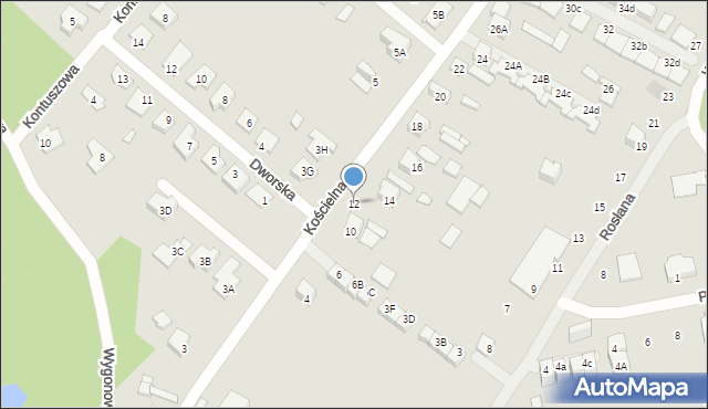 Kobyłka, Kościelna, 12, mapa Kobyłka