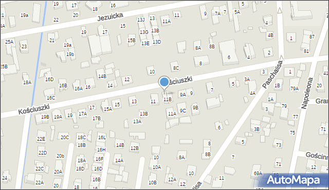 Kobyłka, Kościuszki Tadeusza, gen., 11D, mapa Kobyłka