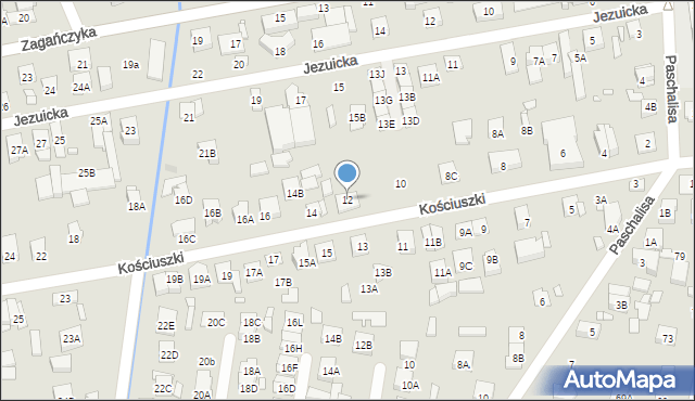Kobyłka, Kościuszki Tadeusza, gen., 12, mapa Kobyłka