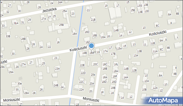 Kobyłka, Kościuszki Tadeusza, gen., 19A, mapa Kobyłka
