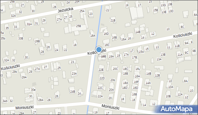 Kobyłka, Kościuszki Tadeusza, gen., 19C, mapa Kobyłka
