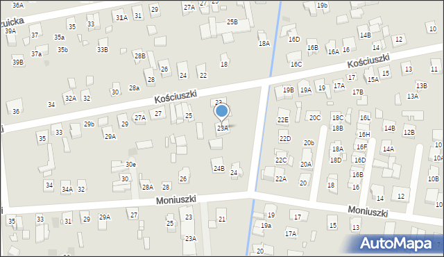 Kobyłka, Kościuszki Tadeusza, gen., 23A, mapa Kobyłka