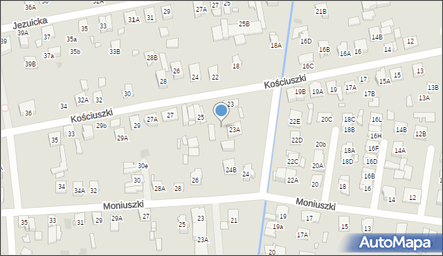 Kobyłka, Kościuszki Tadeusza, gen., 23C, mapa Kobyłka