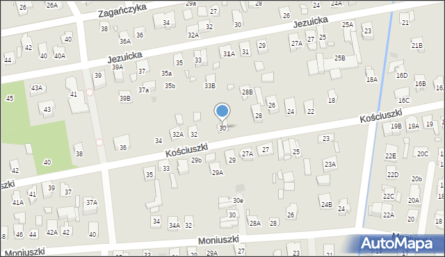 Kobyłka, Kościuszki Tadeusza, gen., 30, mapa Kobyłka