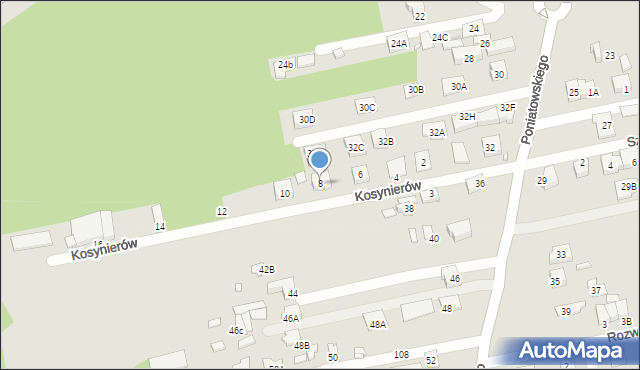 Kobyłka, Kosynierów, 8, mapa Kobyłka