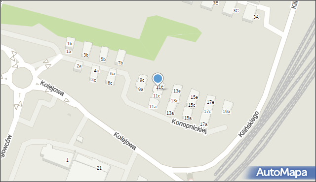 Kobylnica, Konopnickiej Marii, 11d, mapa Kobylnica