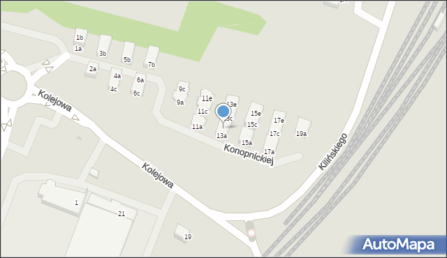 Kobylnica, Konopnickiej Marii, 13b, mapa Kobylnica