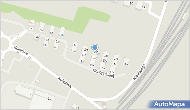 Kobylnica, Konopnickiej Marii, 13d, mapa Kobylnica