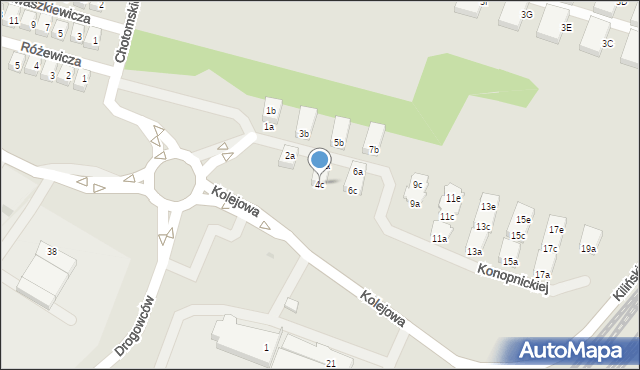 Kobylnica, Konopnickiej Marii, 4c, mapa Kobylnica