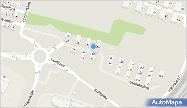 Kobylnica, Konopnickiej Marii, 6a, mapa Kobylnica