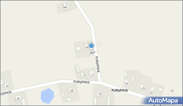Kobylnica, Kobylnica, 44A, mapa Kobylnica