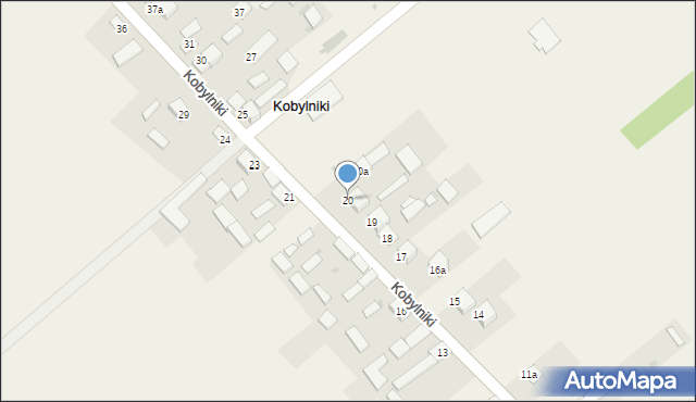 Kobylniki, Kobylniki, 20, mapa Kobylniki