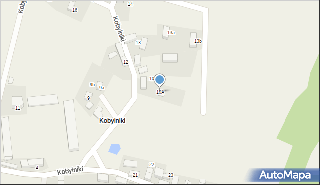 Kobylniki, Kobylniki, 10A, mapa Kobylniki