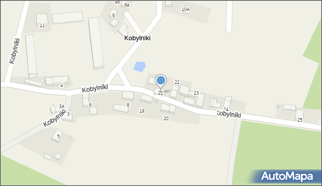 Kobylniki, Kobylniki, 21, mapa Kobylniki