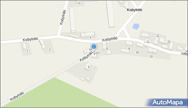 Kobylniki, Kobylniki, 3, mapa Kobylniki