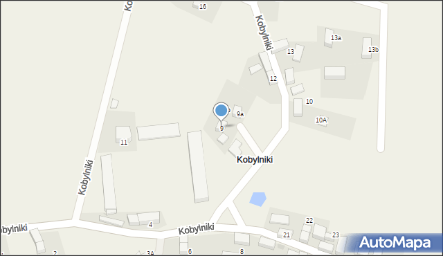 Kobylniki, Kobylniki, 9, mapa Kobylniki