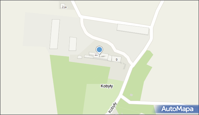 Kobyły, Kobyły, 12, mapa Kobyły