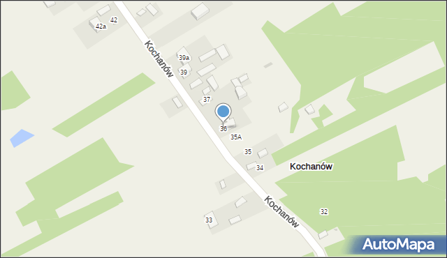 Kochanów, Kochanów, 36, mapa Kochanów