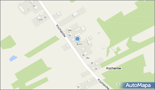 Kochanów, Kochanów, 37, mapa Kochanów