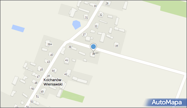 Kochanów Wieniawski, Kochanów Wieniawski, 38, mapa Kochanów Wieniawski