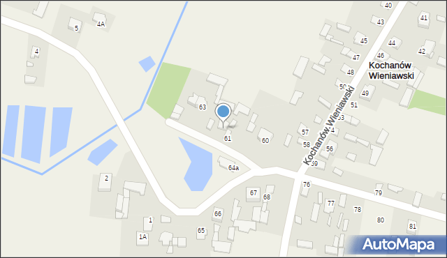 Kochanów Wieniawski, Kochanów Wieniawski, 62, mapa Kochanów Wieniawski