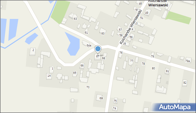Kochanów Wieniawski, Kochanów Wieniawski, 67, mapa Kochanów Wieniawski