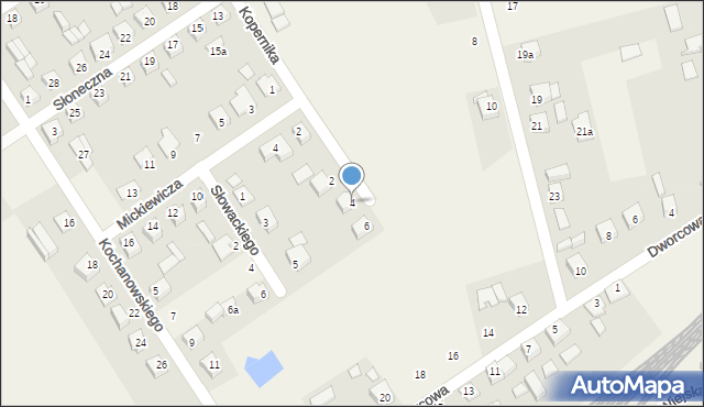 Kochanowice, Kopernika Mikołaja, 4, mapa Kochanowice