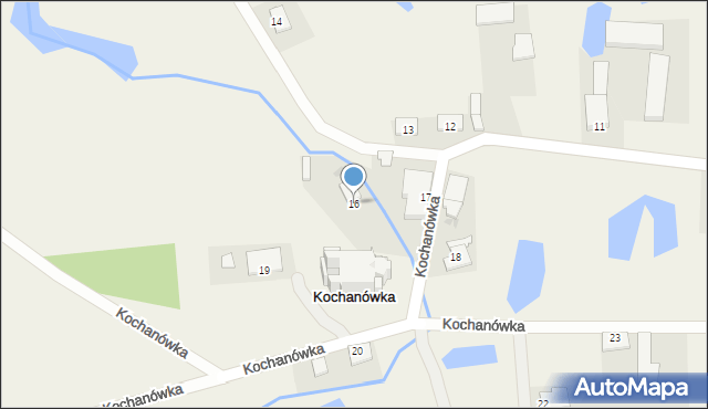 Kochanówka, Kochanówka, 16, mapa Kochanówka