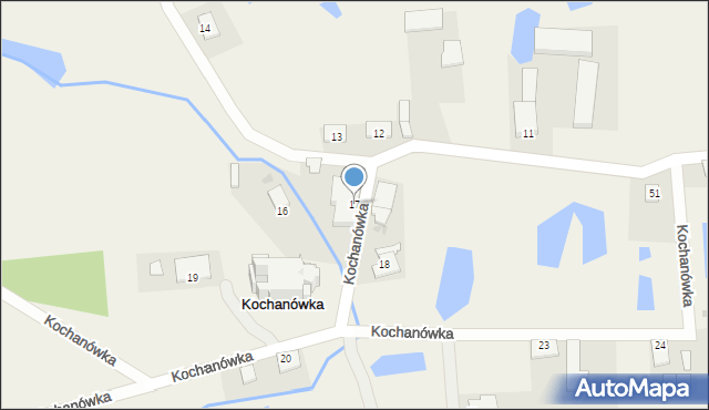 Kochanówka, Kochanówka, 17, mapa Kochanówka