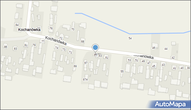 Kochanówka, Kochanówka, 65, mapa Kochanówka