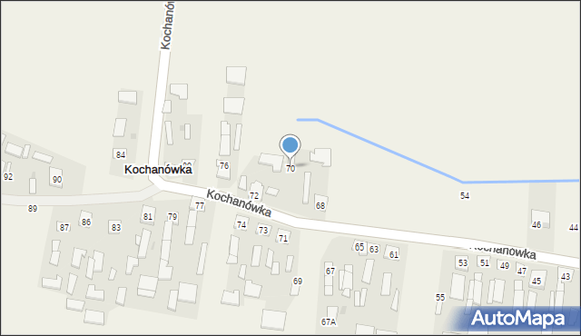 Kochanówka, Kochanówka, 70, mapa Kochanówka