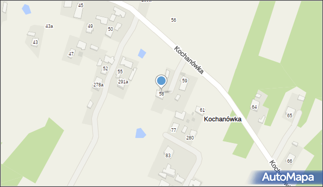 Kochanówka, Kochanówka, 58, mapa Kochanówka