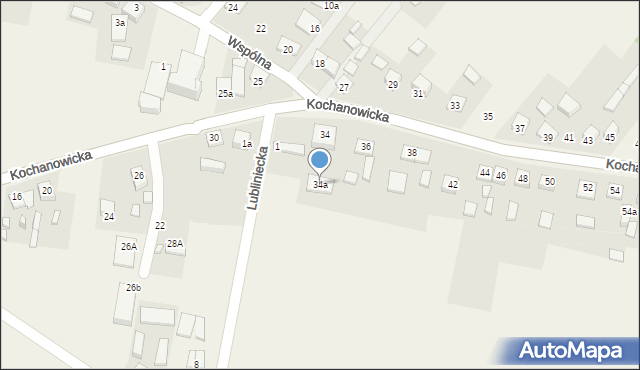 Kochcice, Kochanowicka, 34a, mapa Kochcice