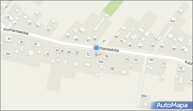 Kochcice, Kochanowicka, 54, mapa Kochcice